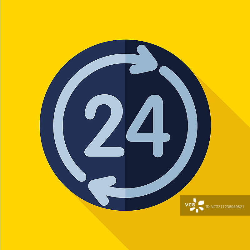 24小时图标图片素材