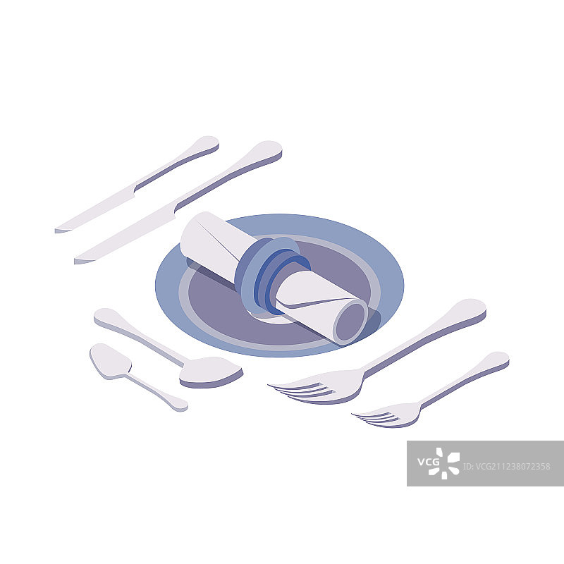 2.5D咖啡馆晚餐场景图片素材