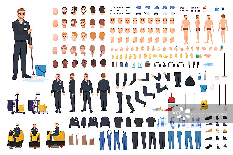 清洁服务人员创作素材图片素材