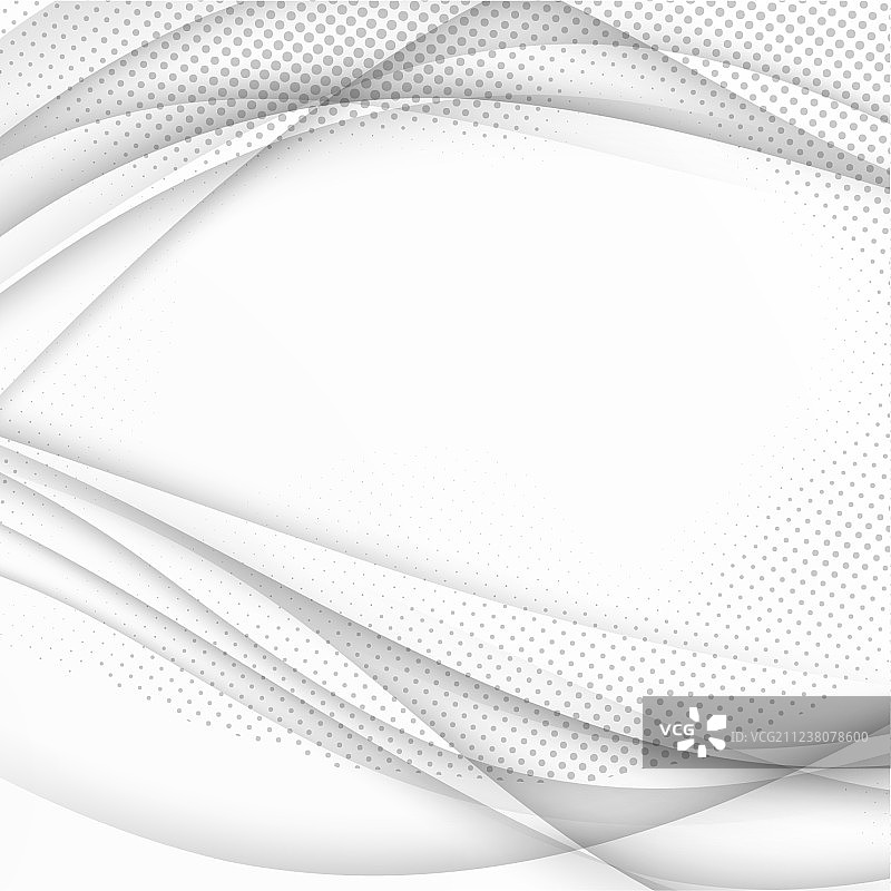 光滑的半色调灰度抽象波浪图片素材