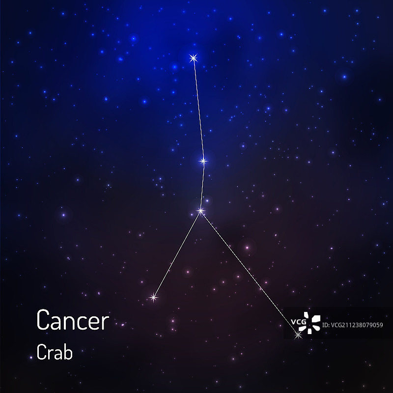 夜空中的星座图片素材