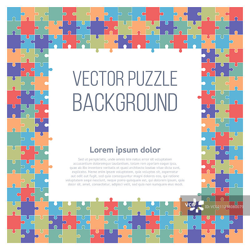 拼图框架背景图片素材