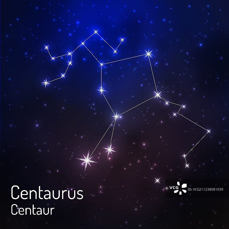 夜空中的星座图片素材