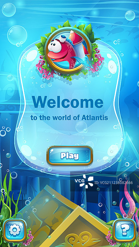 亚特兰蒂斯遗址-竖版图片素材