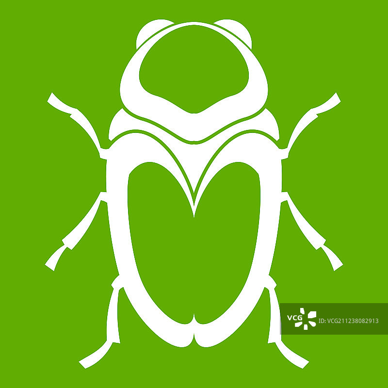 绿色圣甲虫图标图片素材