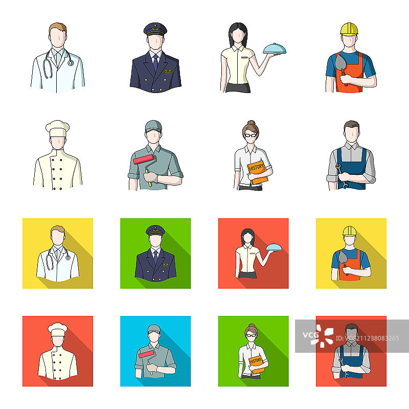 厨师画家教师锁匠机械师图片素材