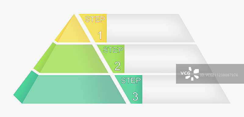带有数字的四元素金字塔图表图片素材