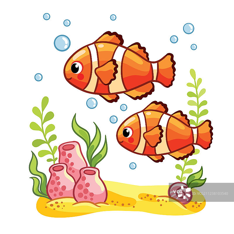 彩色海鱼图片素材