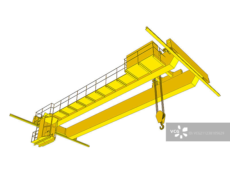 工厂桥式起重机图片素材