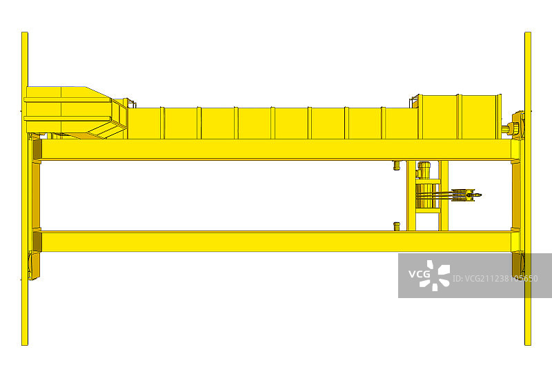 工厂桥式起重机图片素材
