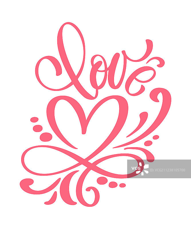 时尚红色文字的爱心贺卡设计图片素材