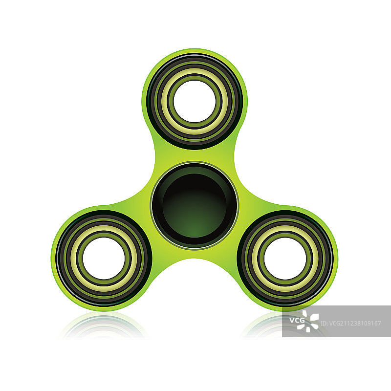绿色指尖陀螺玩具图片素材