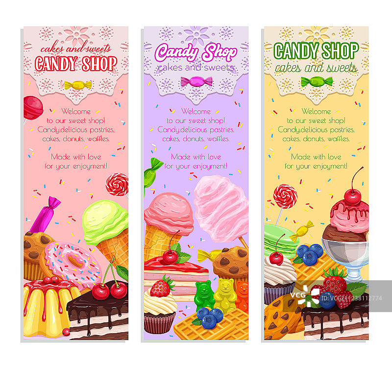 糖果和甜点图片素材