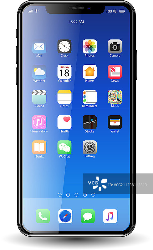 带有图标的手机图片素材