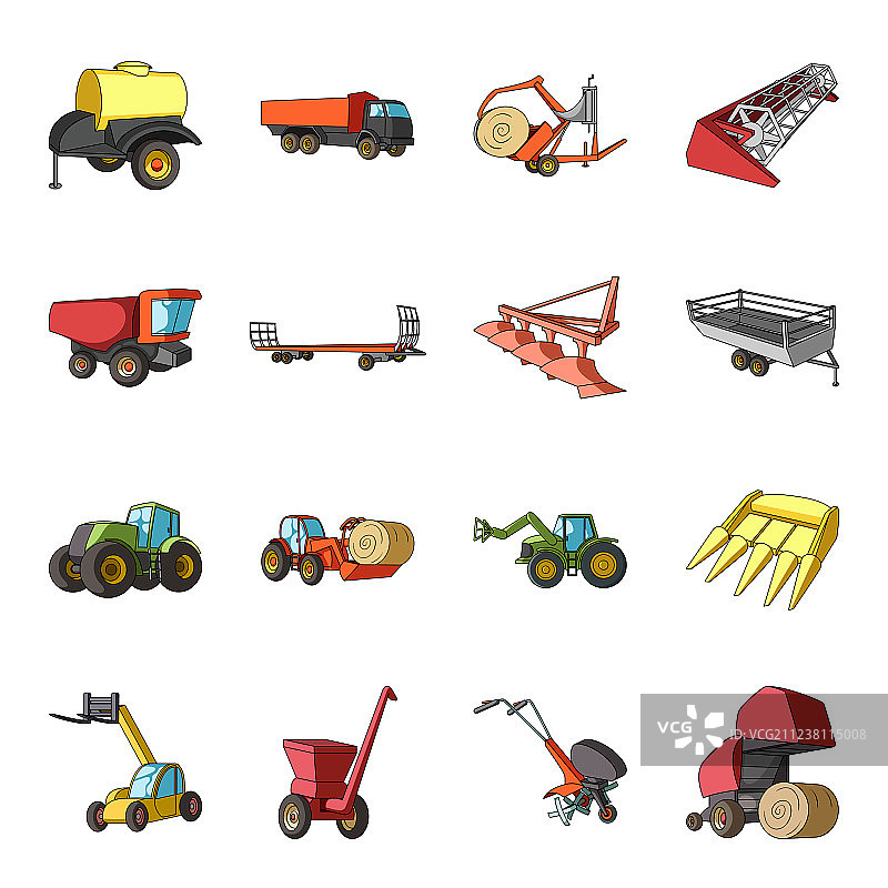 拖车自卸车拖拉机装载机图片素材