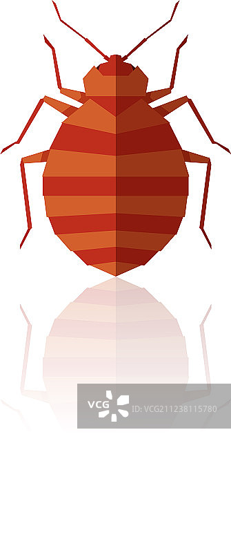 扁平几何臭虫图片素材