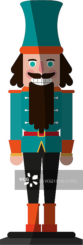 胡桃夹子雕像图标图片素材