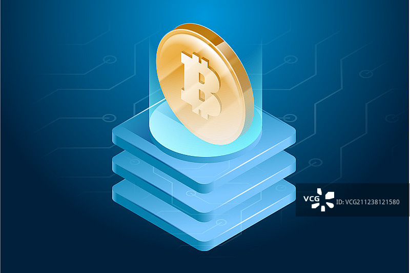 比特币数字或电子货币图片素材