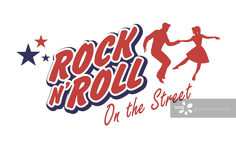 年轻夫妇身穿50年代服装跳摇摆舞图片素材