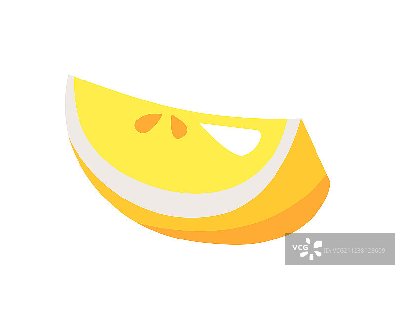 白色背景上的柠檬切片图片素材