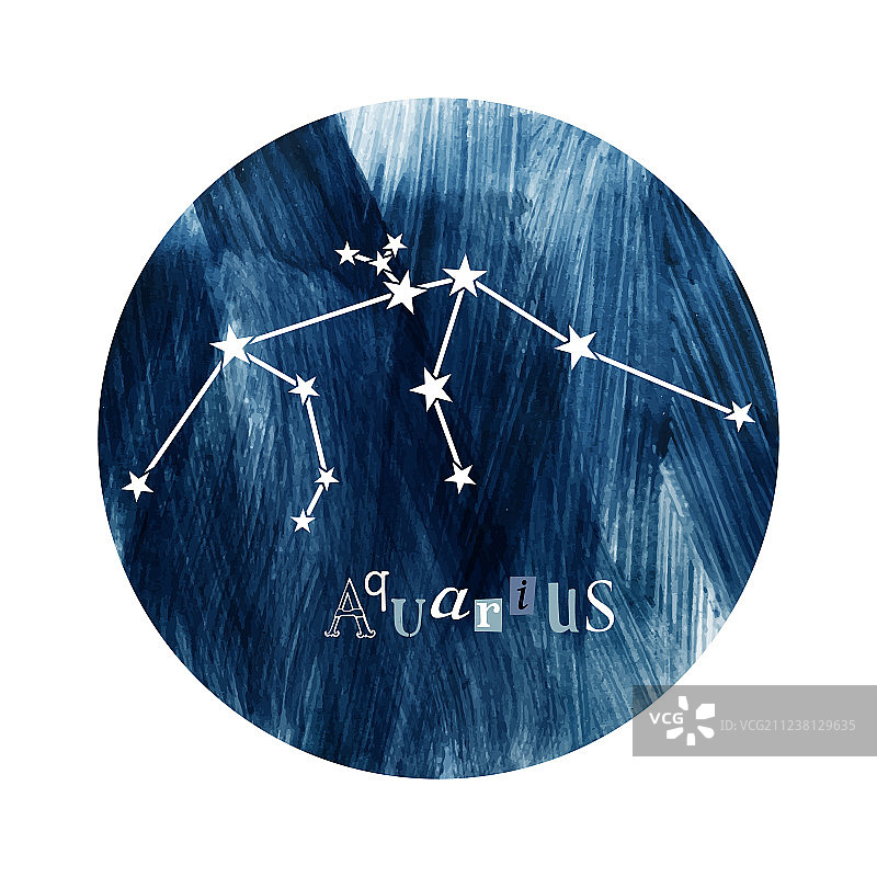 水瓶座星座图片素材