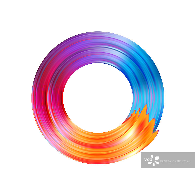 彩色笔触油画或丙烯颜料设计图片素材