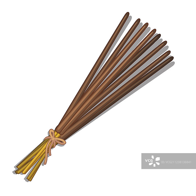 白色背景上的东方香图片素材