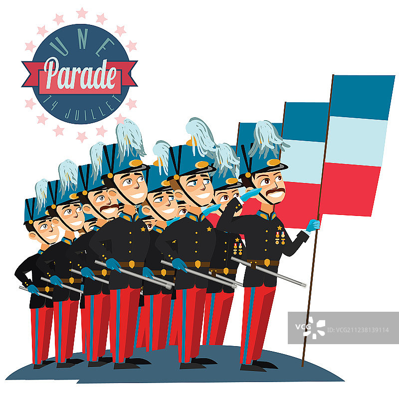 法国军事阅兵图片素材