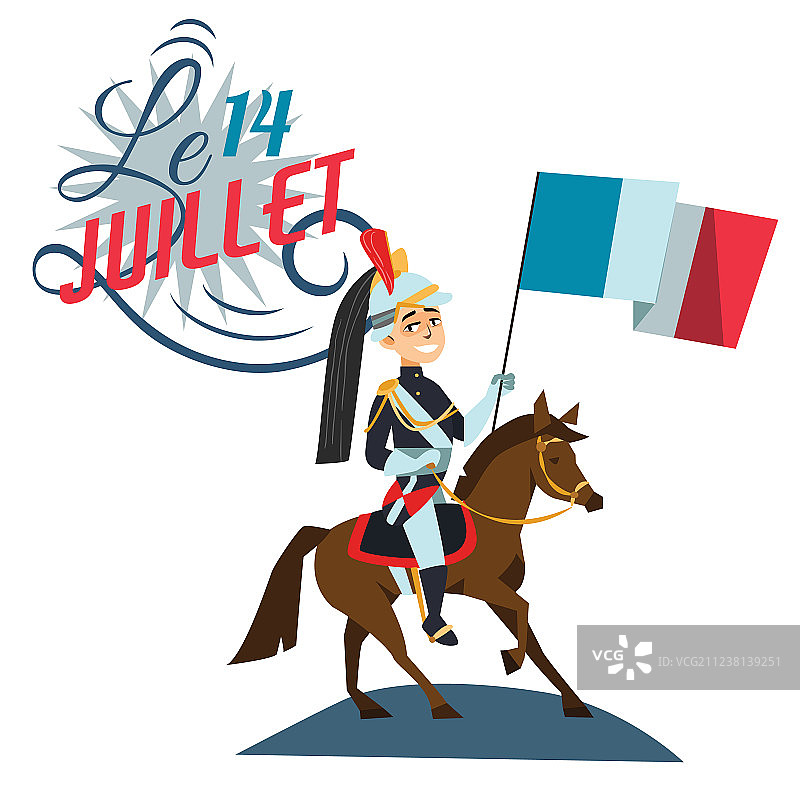 法国巴士底日7月14日图片素材