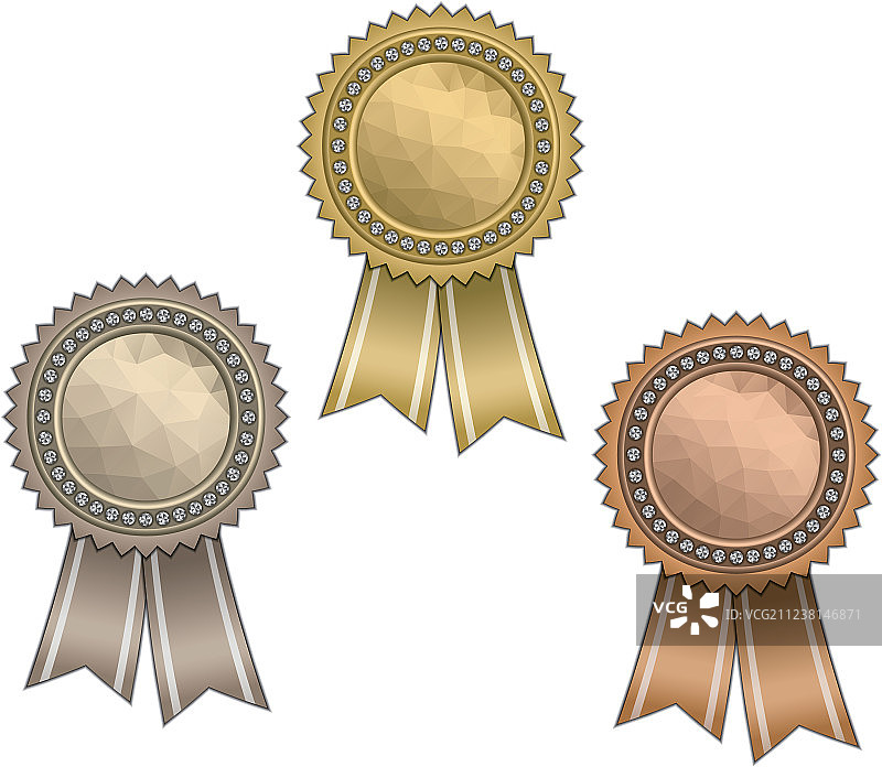 带有丝带的奖项图片素材