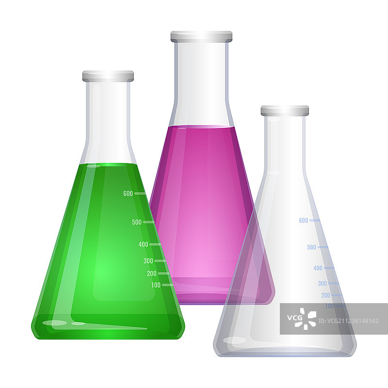 锥形平底实验室烧瓶图片素材