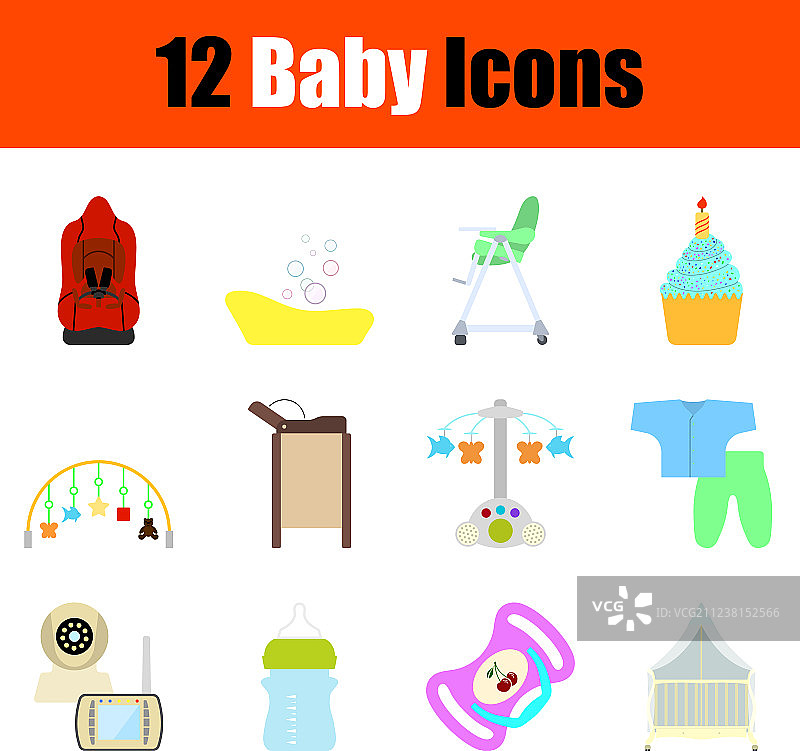 婴儿图标合集图片素材