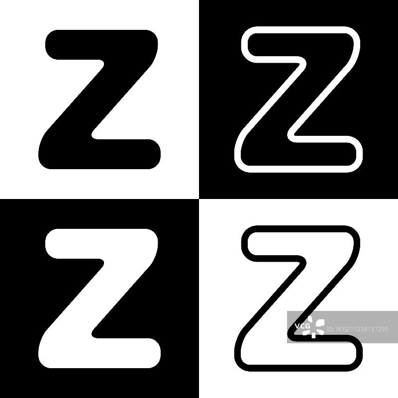 字母Z标志设计模板元素图片素材