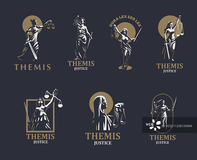 正义女神忒弥斯雕塑图片素材