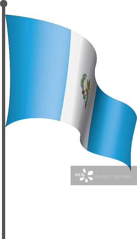 白色的危地马拉国旗图片素材