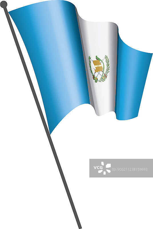 白色的危地马拉国旗图片素材