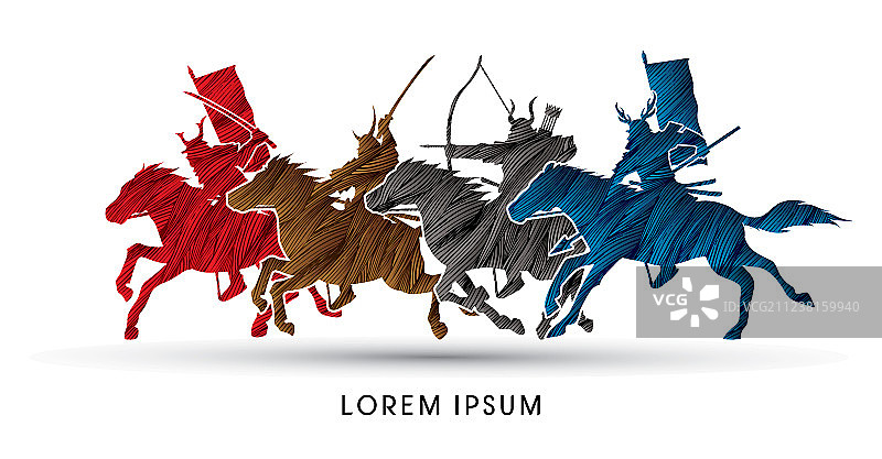 骑马的武士图片素材