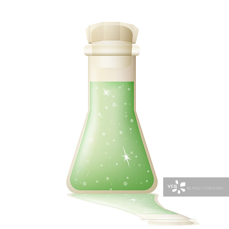 绿色药水瓶图片素材