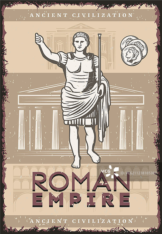 复古罗马帝国海报图片素材
