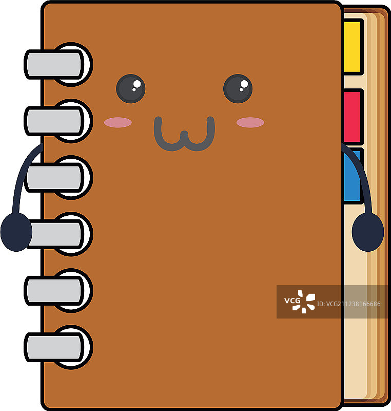 可爱风格地址簿图片素材