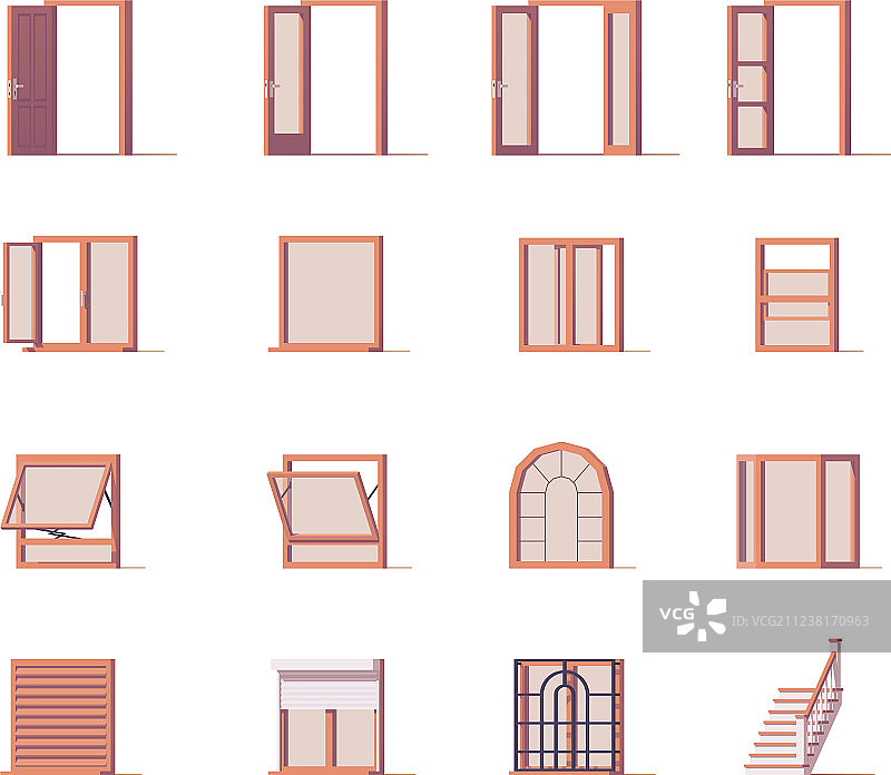 窗户和门合集图片素材