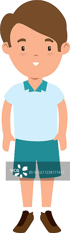 穿着校服的小学生图片素材