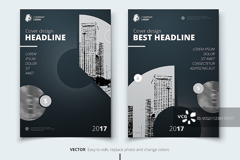 企业商务报告封面宣传册设计图片素材
