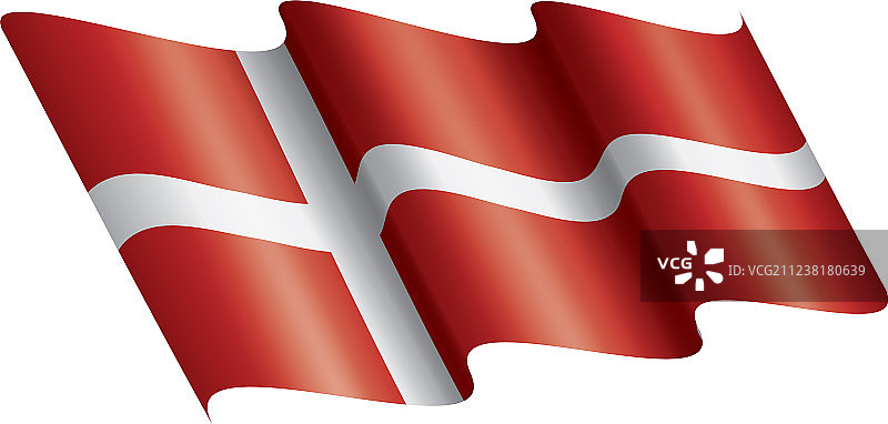 丹麦国旗上有白色图片素材