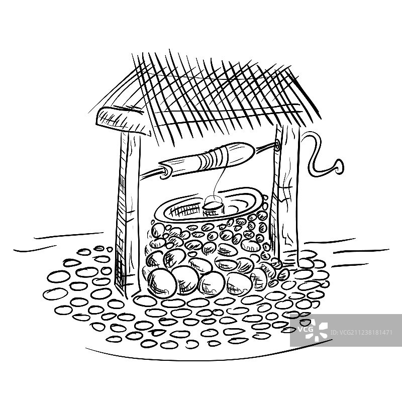 老式水井图片素材