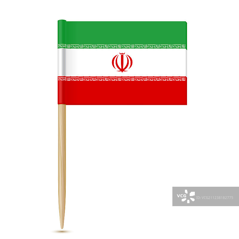伊朗国旗牙签图片素材