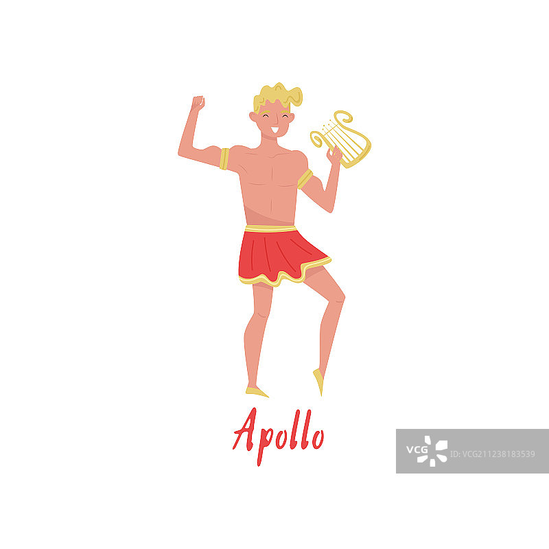 希腊神话人物阿波罗图片素材