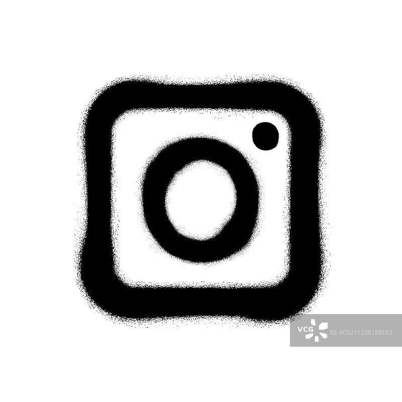 社交媒体logo喷绘涂鸦图片素材