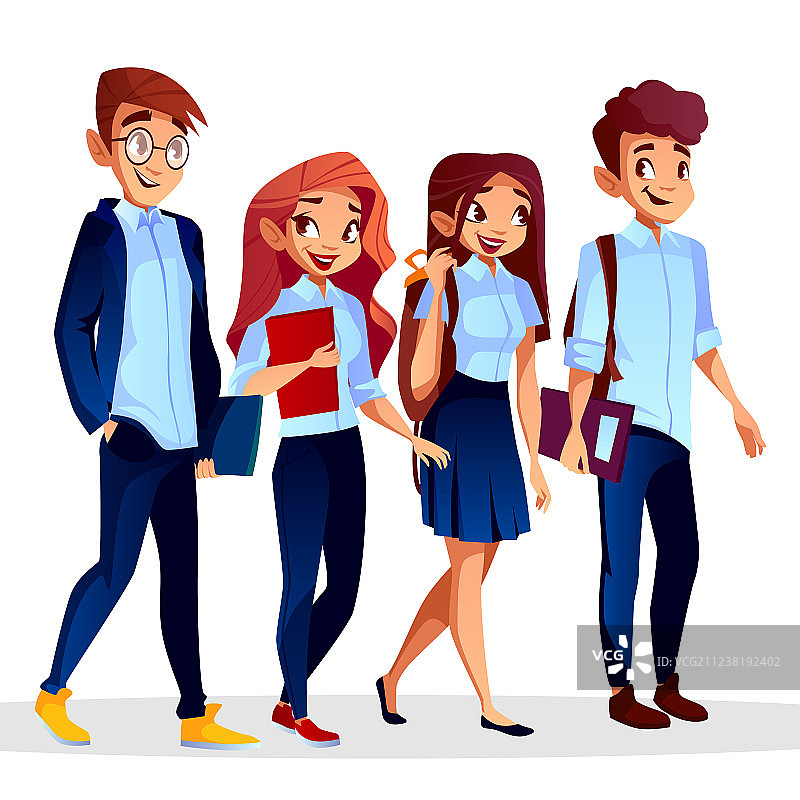 身穿大学服装的大学生图片素材