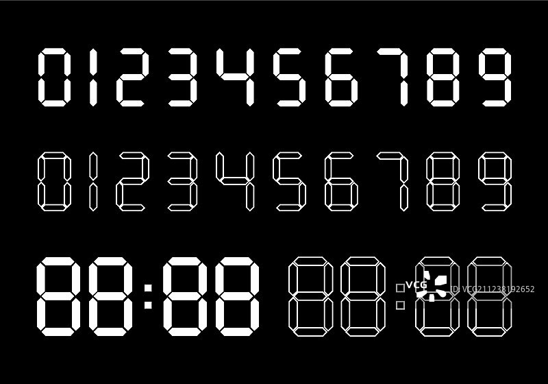 数字号码合集图片素材